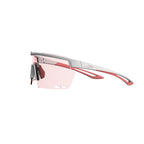 Magicshine Rouler Night Vision performance eyewear in White/Pink, designed for enhanced visibility in challenging light conditions with a durable and lightweight frame.