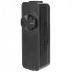 Close-up of the Magicshine SEEMEE 100 V2.0 cycling tail light, emphasizing the transparent optical filters for wide 260-degree beam spread.