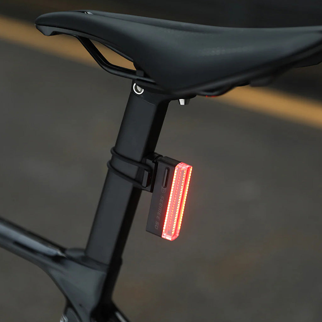 Magicshine SEEMEE 50 PRO mounted on aero seatpost