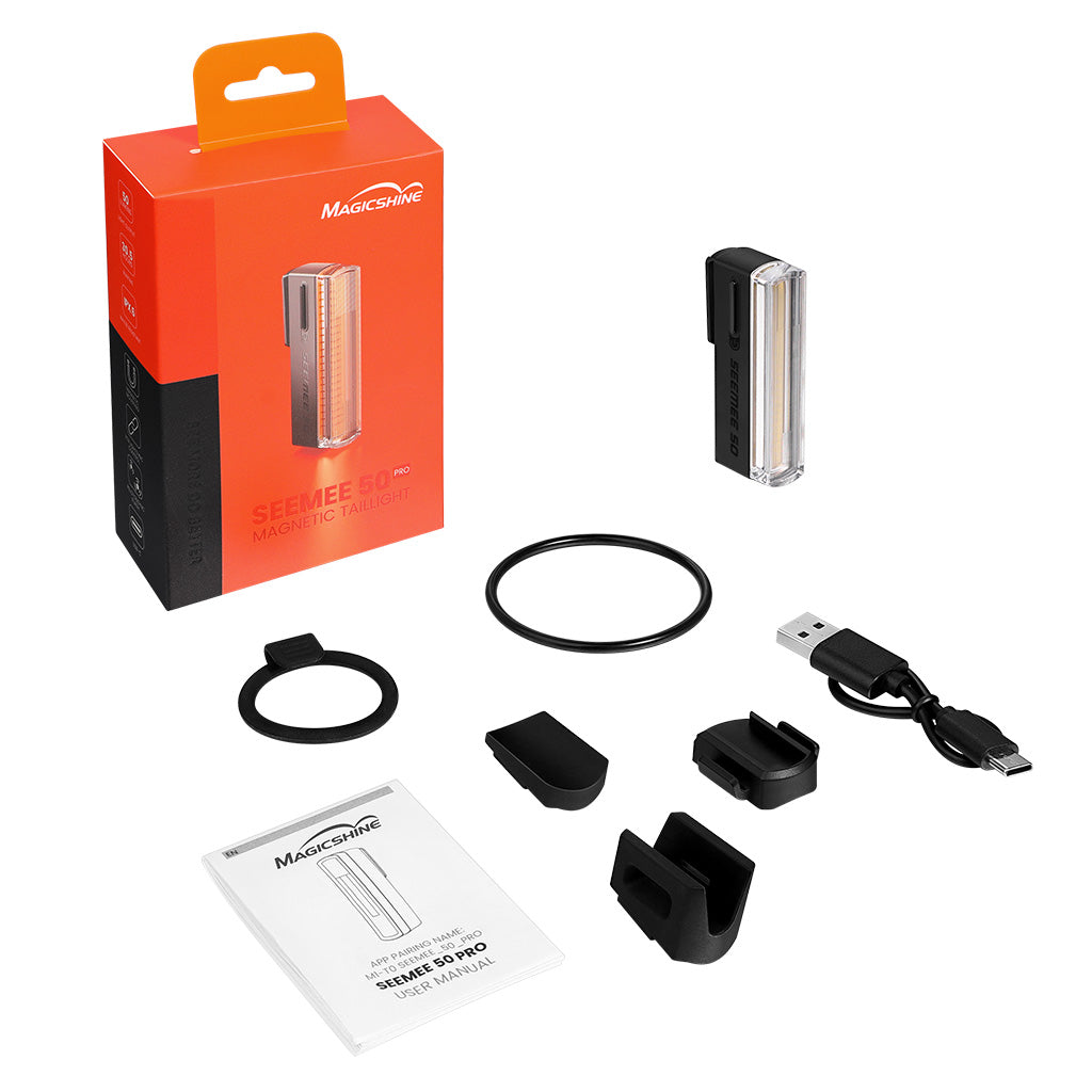 PelotonSync Flash bike taillight for synchronized group riding