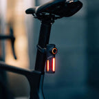 SEEMEE DV intelligent bicycle taillight and camera combo by Magicshine, featuring 30 lumens, 146° wide lens, and accident video lock for enhanced road safety.