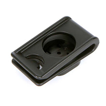 A close-up of the black Magicshine SEEMEE Rear Light Backpack Clip.