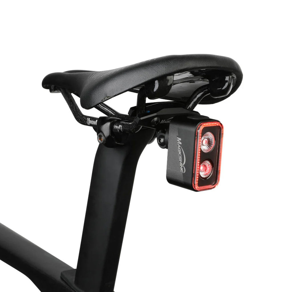 Cycling rear light saddle mount by Magicshine with GoPro interface for SEEMEE series taillights.

