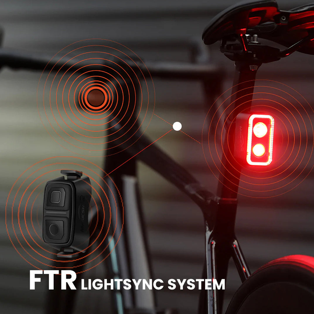 400 lumen smart bike taillight with instant brake alert