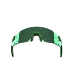 Magicshine Windbreaker Classic Sunglasses in Forest Green, featuring an ultralight frameless design and expansive PC shield lens, suitable for cycling in various conditions.
