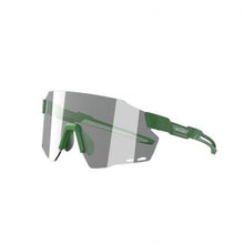 Magicshine Windbreaker Photochromic Sunglasses in Forest Green, showcasing adaptive lenses for professional cycling eyewear.