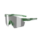 Forest Green Magicshine Windbreaker Photochromic cycling sunglasses, engineered for exceptional optical clarity and changing light conditions for cyclists