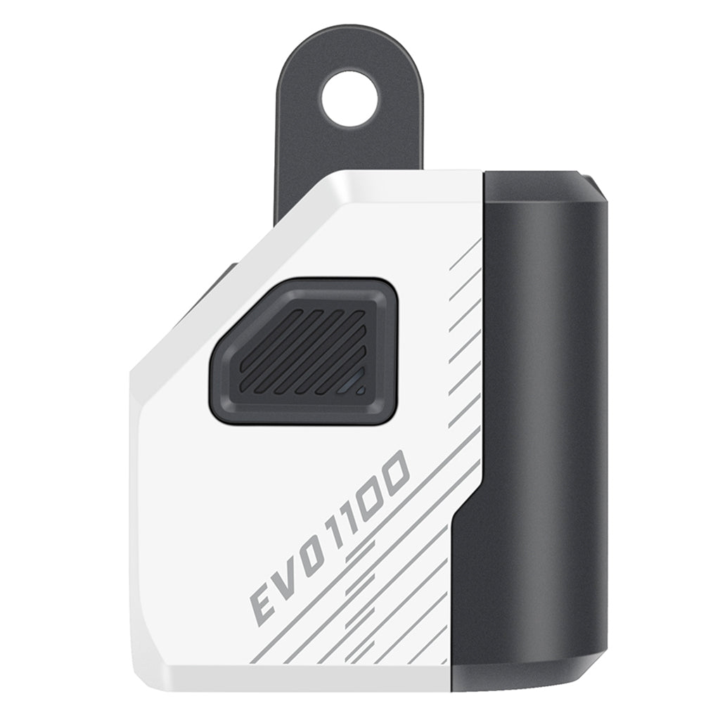 Side angle of Magicshine EVO 1100 bicycle headlight with cut-off beam for road cycling