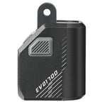 A close-up side view of the Magicshine EVO 1700 bike light, showing its sleek design.