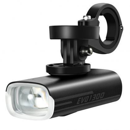 The Magicshine Evo 1300 bike light provides a powerful 1300 lumen output.