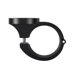 The Magicshine Garmin Aluminium Handlebar Mount is shown from a side perspective, emphasizing its sturdy design.