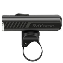 Side view of the Magicshine Ray 1600B front light mounted on a bicycle.