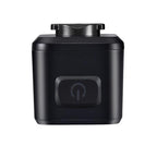 Front view of the Magicshine SEEMEE 200 V3.0 smart rear bike light, highlighting its main lens and sleek cube design on a white background, emphasizing its powerful 200 lumens output.