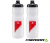 Merida Transparent Classic Bottle - 680ml (Red Logo)