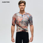 Autumn Whisper cycling jersey with UV protection MITI fabrics