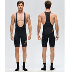 Raw-cut strap design on Monton Days 2.0 bib shorts