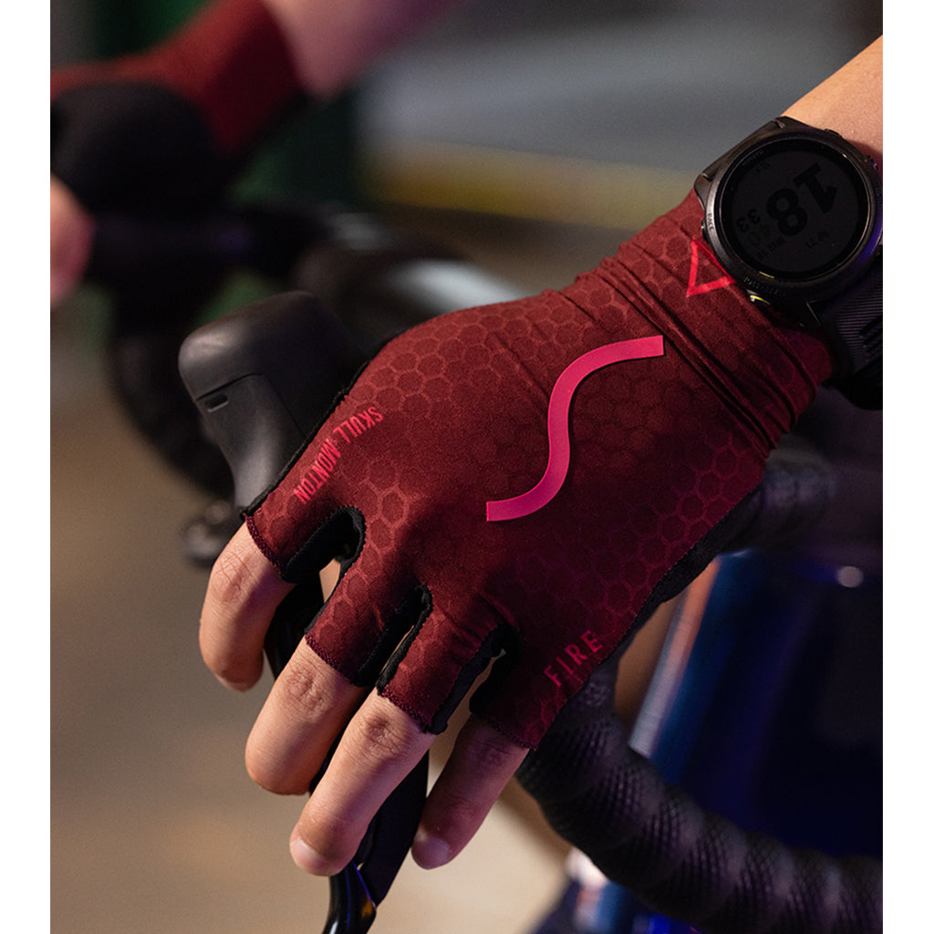 Monton Fire Gloves Red with honeycomb stretch fabric