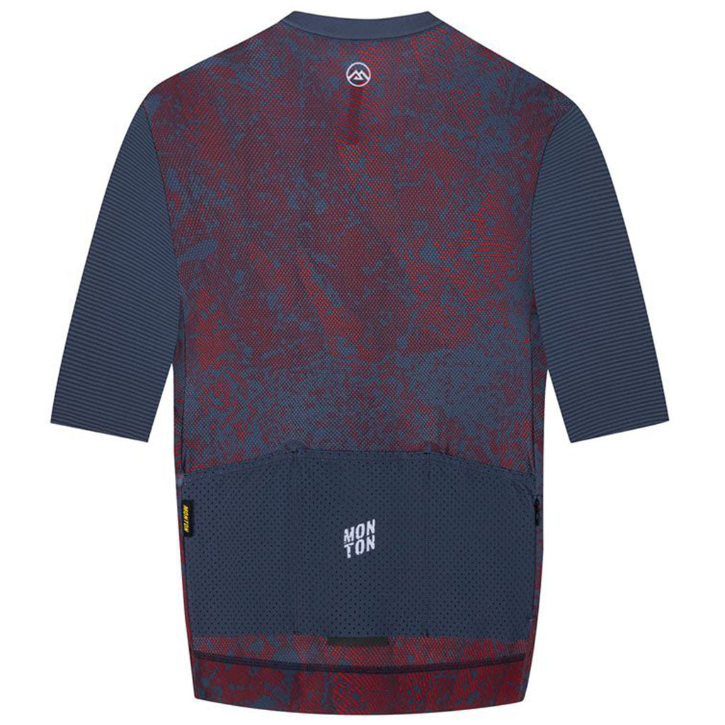 Monton Crimson Navy jersey designed for hot weather rides
