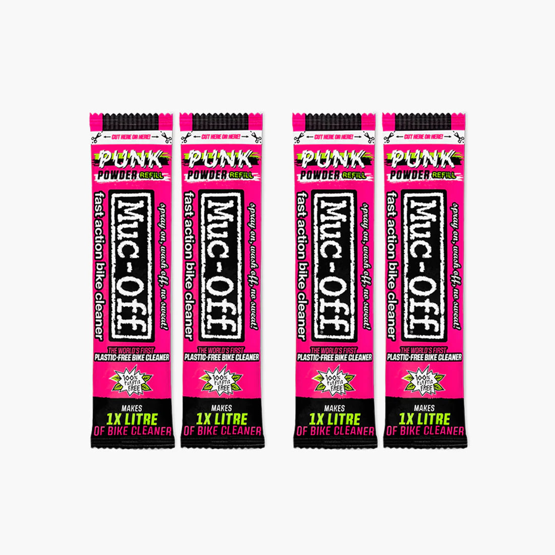 Eco-friendly Muc Off bike cleaning bundle with silicone base