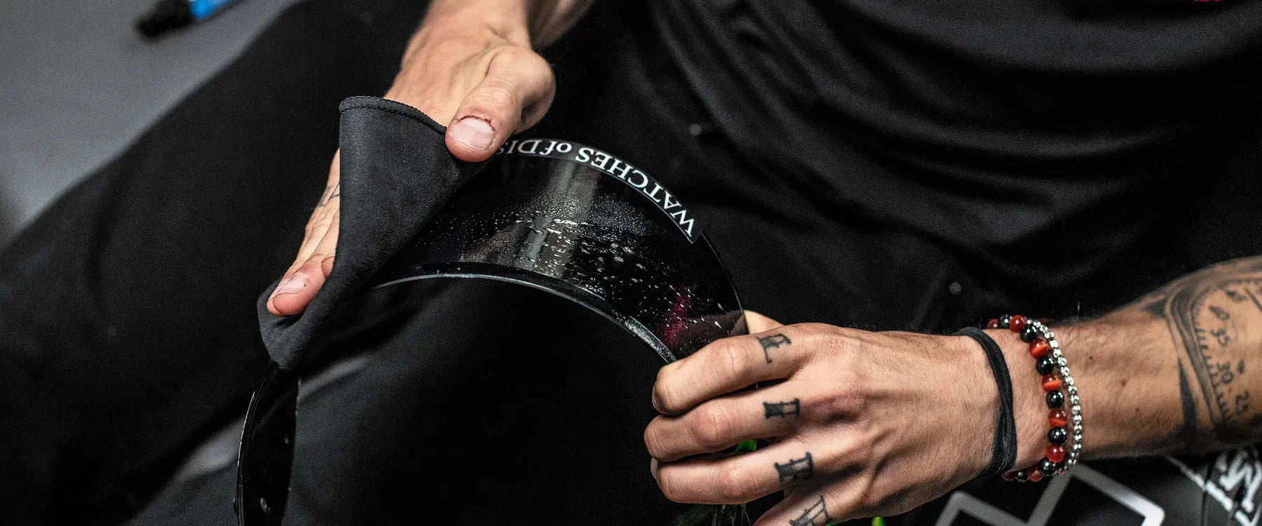 Muc-Off Microfiber Cloth for motorcycle visor and bodywork