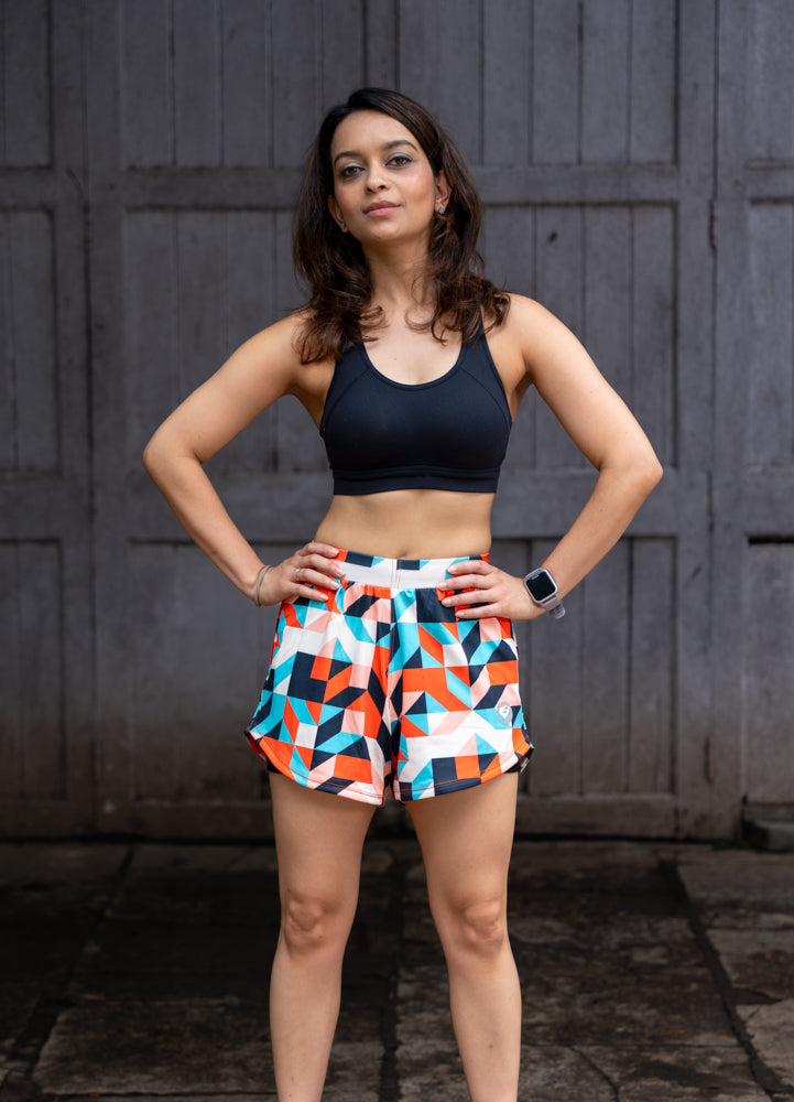 Apace Womens Running  Shorts  3 Inch  Artdeco