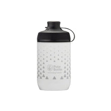 Polar Breakaway Session Muck Single Wall Bottle in white (450ml), a compact and durable cycling water bottle designed for mountain biking and dirty rides."

