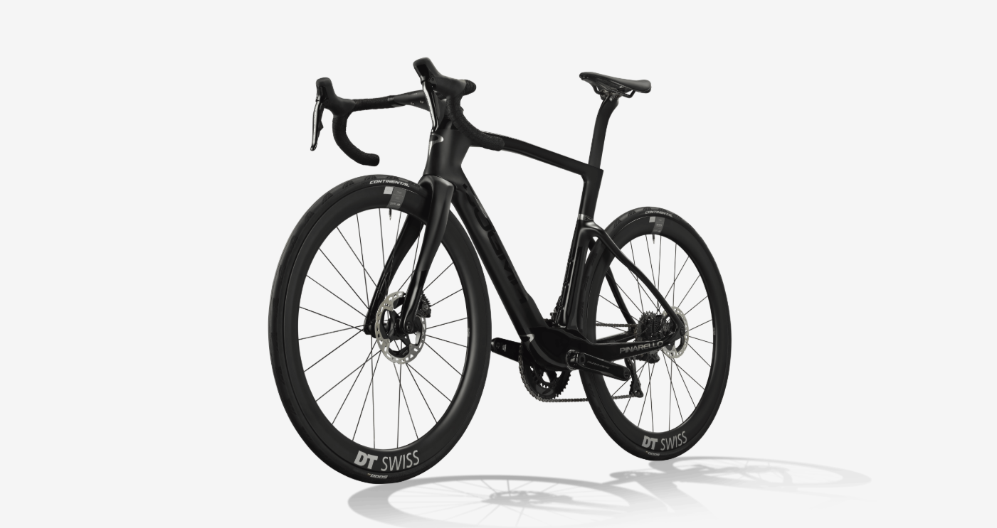 Pinarello Dogma F Black On Black carbon frame kit for racing bikes