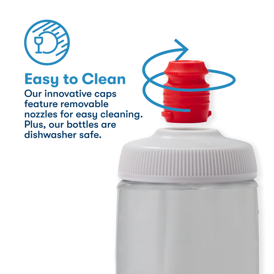 Polar Breakway Jersey Knit Bike Water Bottle Highlighter Insulated 590ml