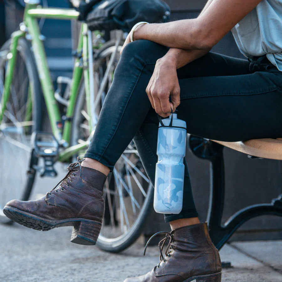 Contender Blue/Silver 710ml Polar Bottle with Tri-Layer insulation