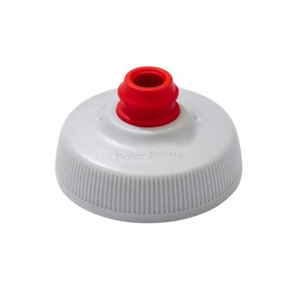 Polar Bottle Breakaway Surge Cap Silver – high-flow self-sealing valve

