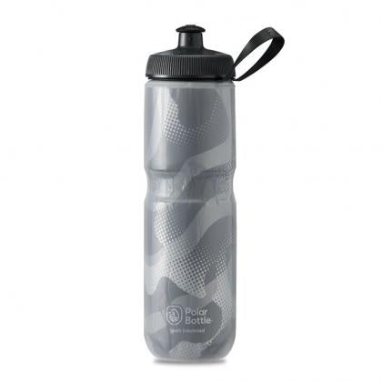 Polar Sport Insulated Contender Bottle 710ml Charcoal Silver

