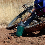 Disassembled Polar Bottle Surge Cap components from the Breakaway Session Muck 450ml bottle (White), showing its two-piece design for simple, dishwasher-safe cleaning.