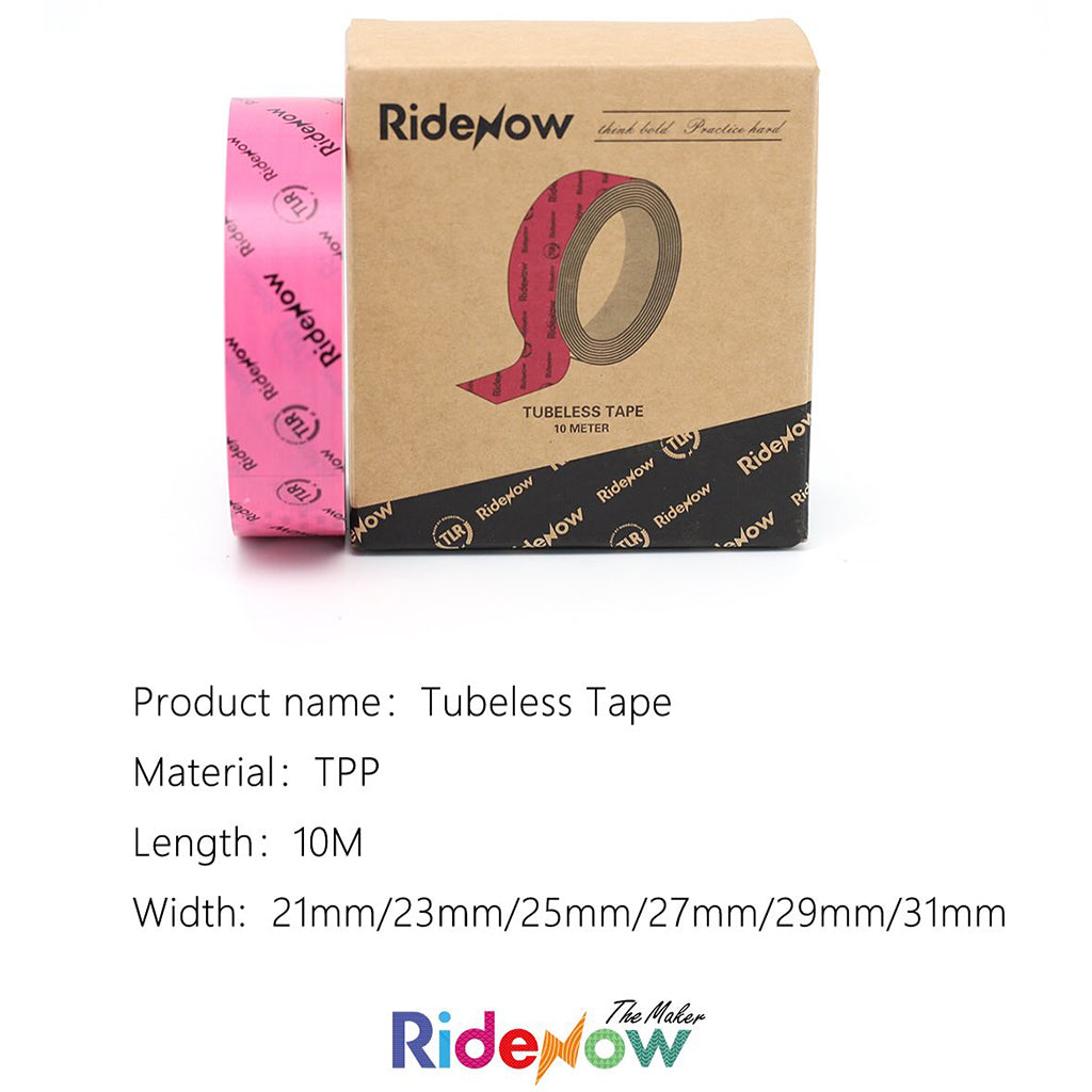 27mm Wide RideNow Tubeless Rim Tape – Ultra-Strong Adhesive, Easy to Apply