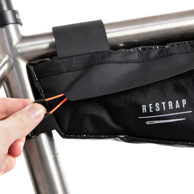 Waterproof large frame bag with internal dividers for organisation