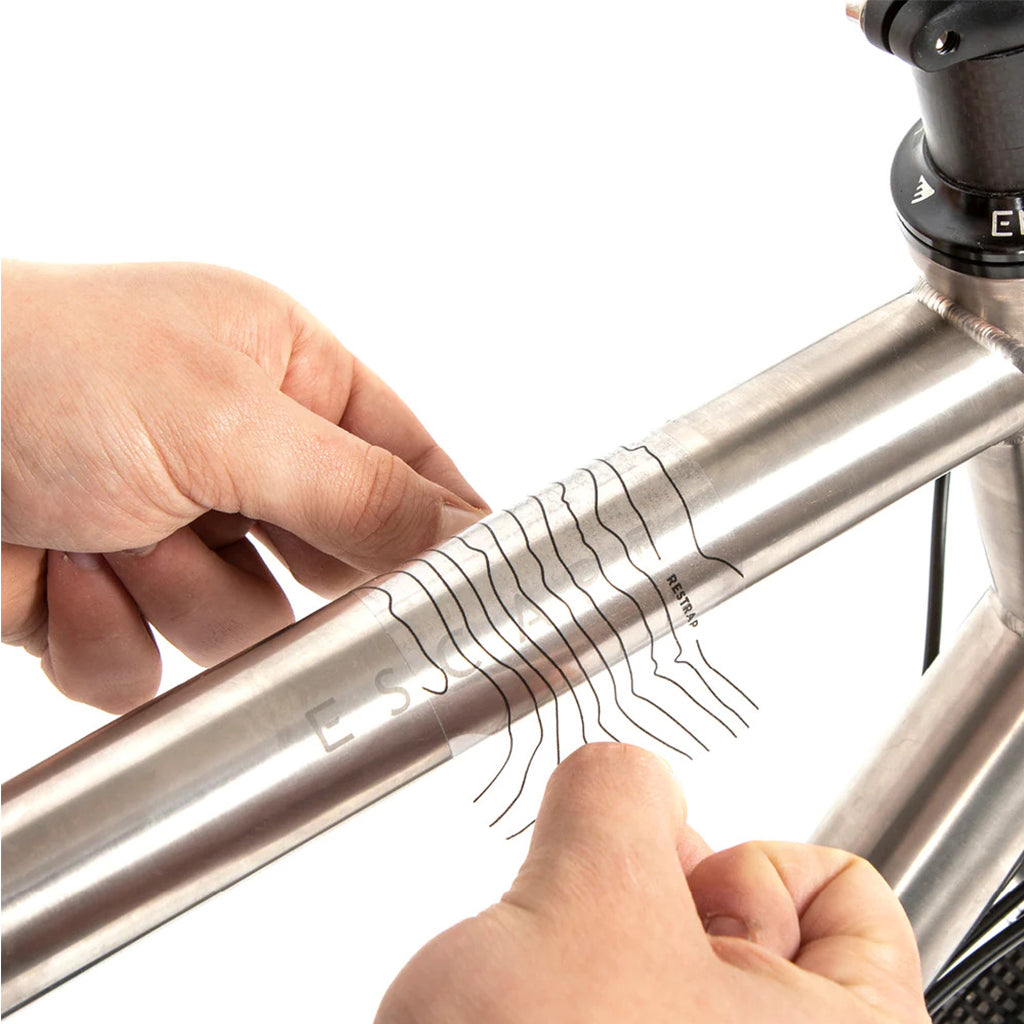 Restrap bicycle frame protector with Yorkshire Dales design