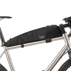 Bikepacking top tube bag with YKK Aquaguard zip