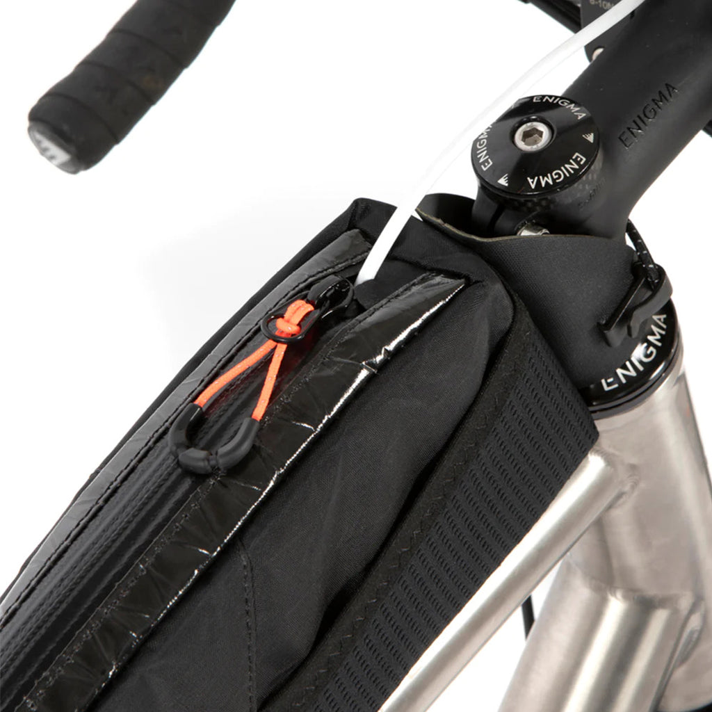 Ultra-distance cycling top tube bag for endurance rides