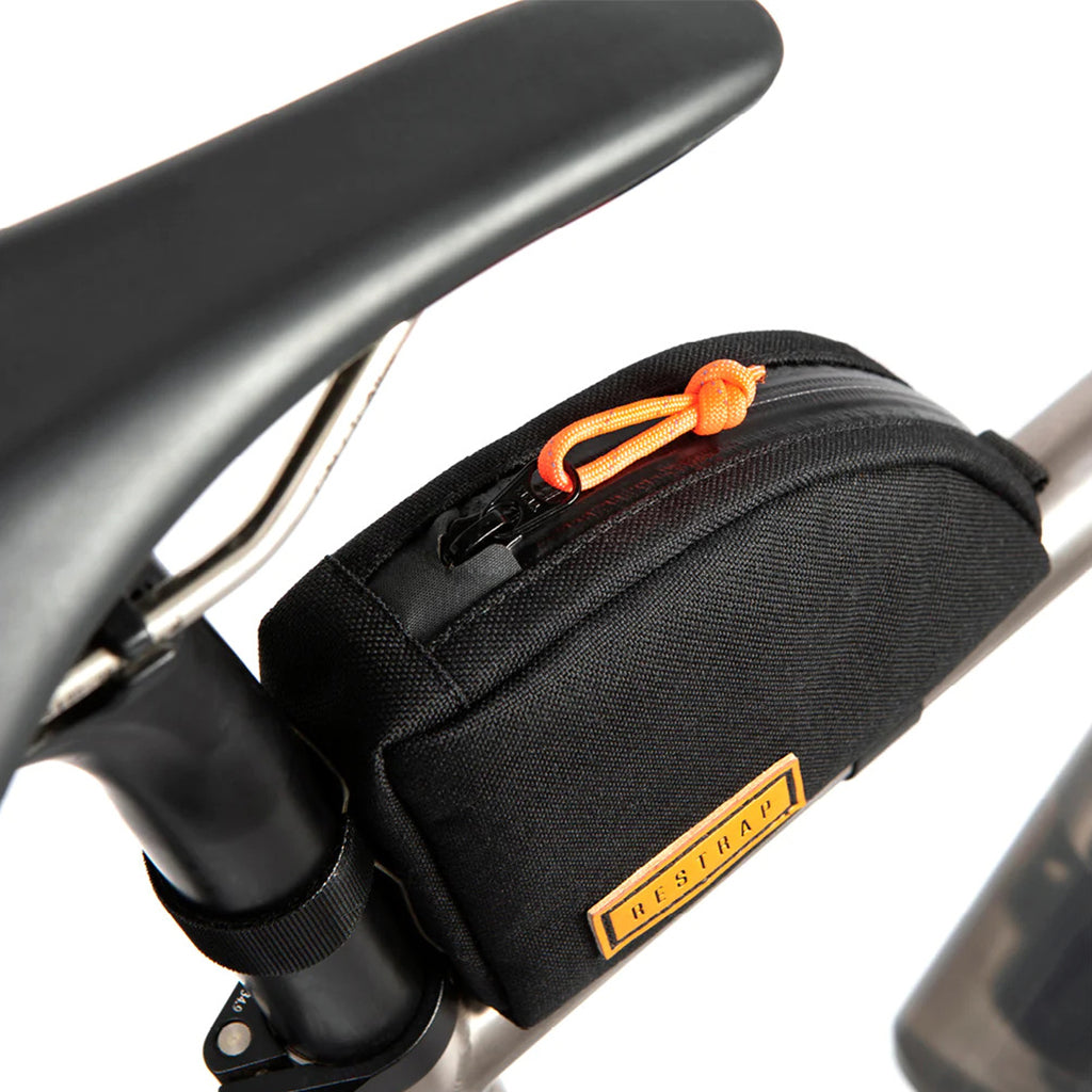 Cycling top tube bag for food, tools and accessories
