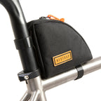 Rear mounted top tube bag for limited bike frame space