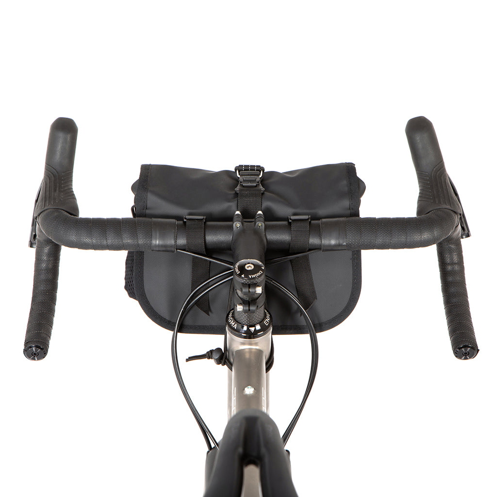 Removable cycling handlebar bag with shoulder strap