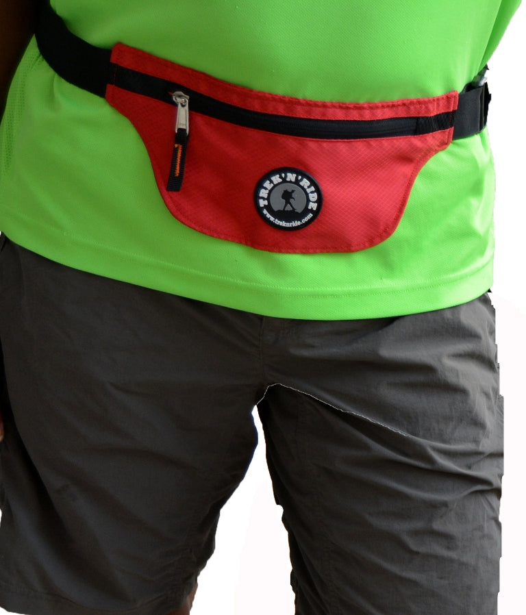 Bounce-free waist pouch for running and cycling