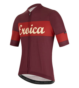 Santini Eroica Ruby Wool Jersey (Bordeaux)