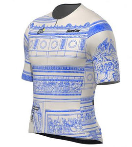 Santini TDF Arrivee Arc De Triomphe Unisex Jersey(White)