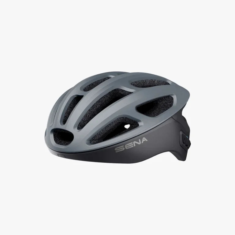 High-tech Sena R1 Smart Cycling Helmet in Matte Grey with EPS liner – Size L