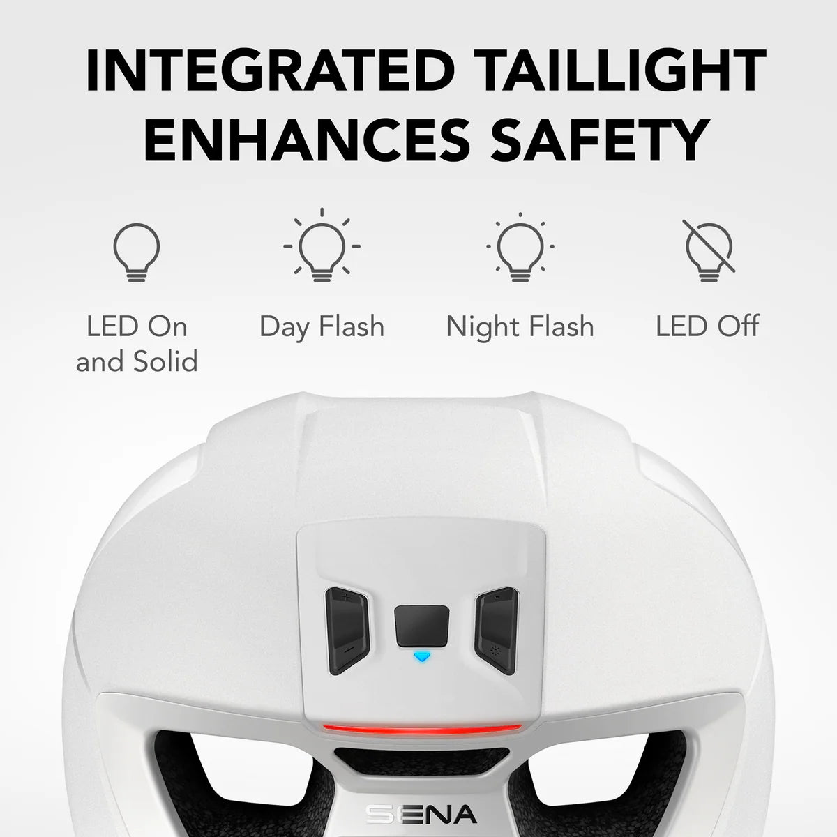 Sena S1 Road Bike Helmet with LED Taillight and Aerodynamic Design