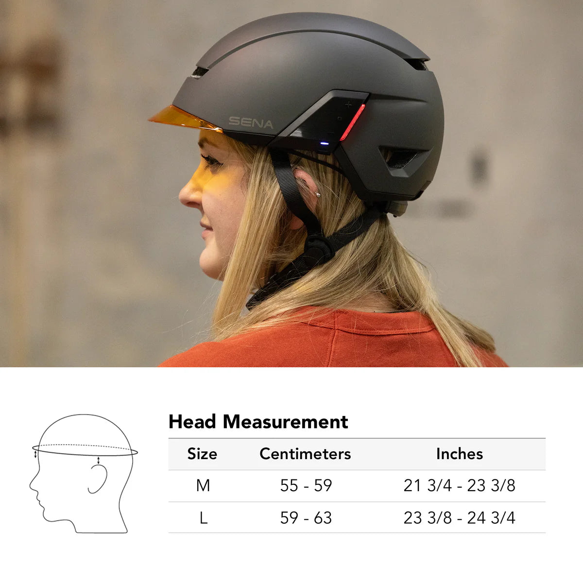 Sena U1 Connected Helmet for E-Bike Commuter