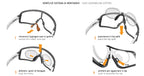 The Salice RX-B6 optical insert, illustrating its seamless compatibility with multiple Salice sunglass models (022 series and more) for prescription needs.
