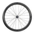 A black MICHE SWR EVO 50 bicycle wheel set against a clean white background.