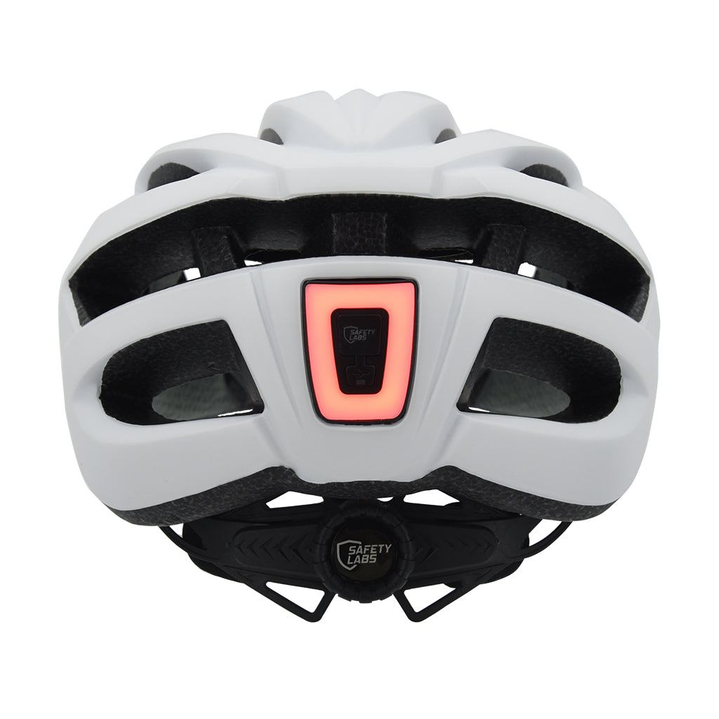 Road cycling helmet with PC in-mold construction and EPS liner