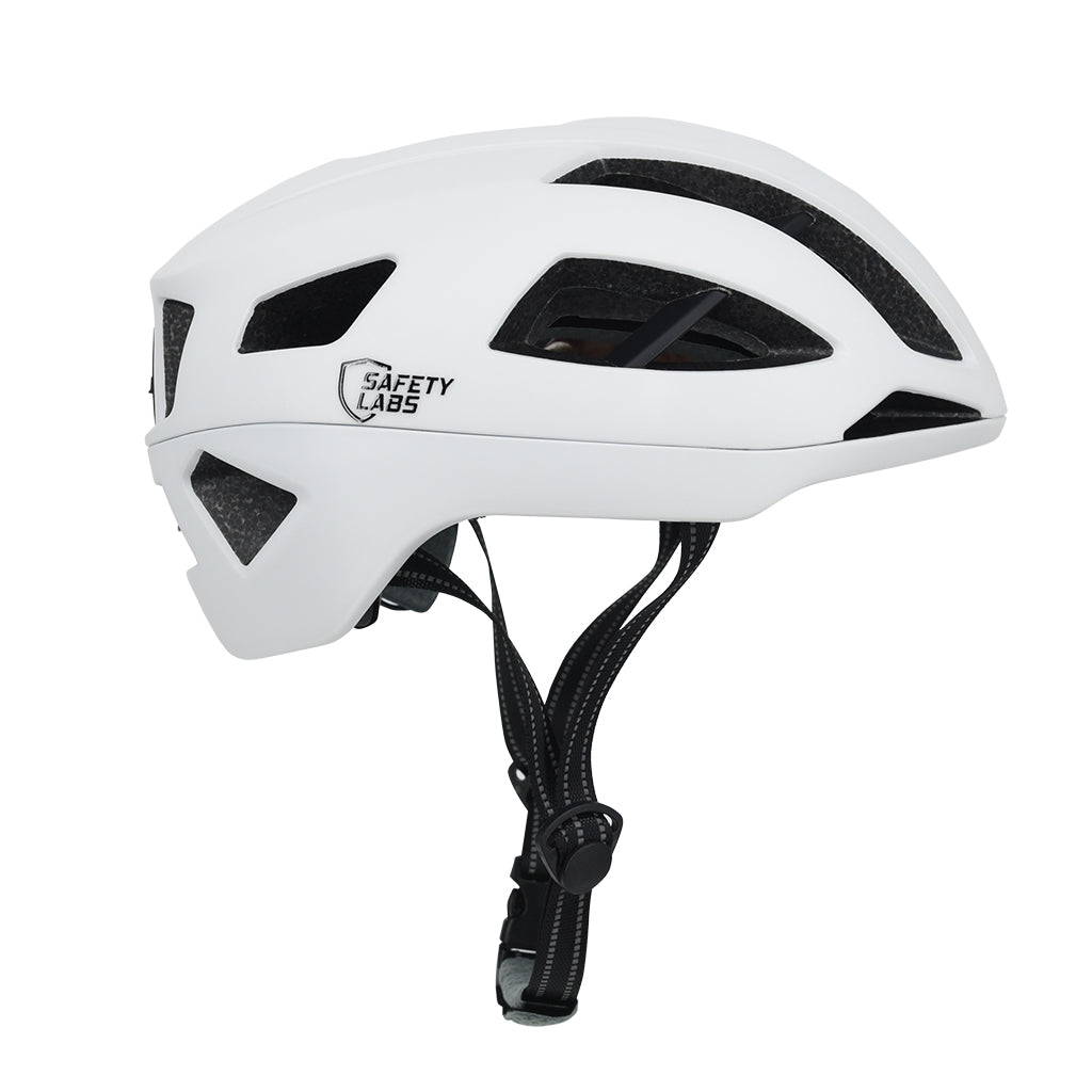 breathable Safety Labs cycling helmet with aerodynamic racing design
